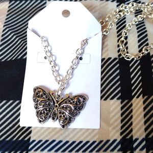 Butterfly Pendant Necklace